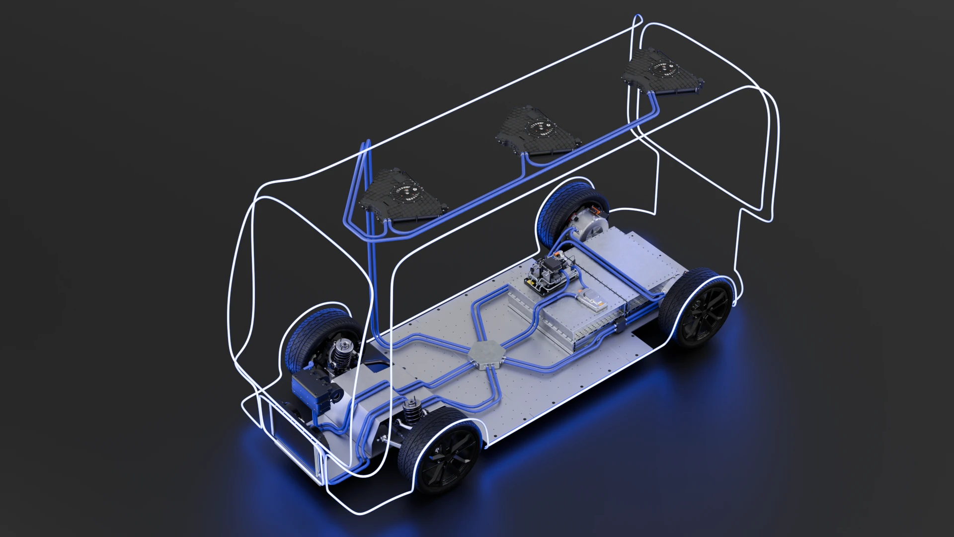 Technische 3D Illustration System Setup